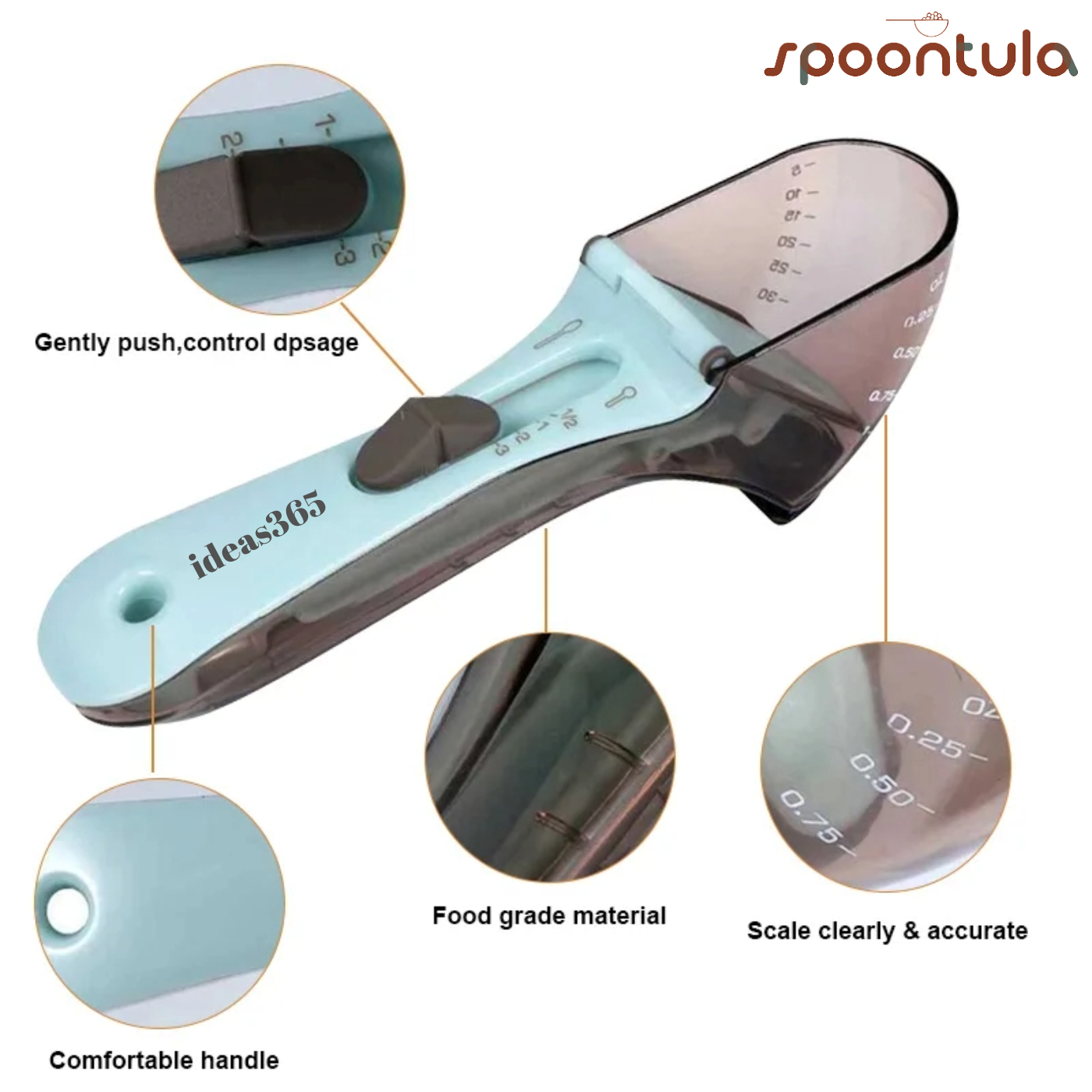 Spoontula - Adjustable Measuring Spoon Set - 2 Pcs set